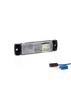 Piloto Lateral Galibo LED Ambar, Rojo y Blanco para superficie conector QS075 Remolque Camión Fristom FT018 Con conector | LeonL 2