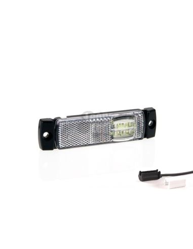Piloto Lateral Galibo LED Ambar, Rojo y Blanco para superficie conector QS075 Remolque Camión Fristom FT018 Con conector | LeonL