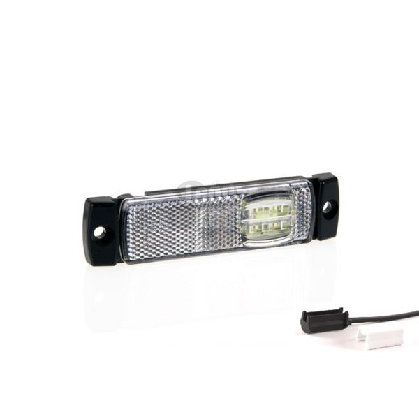 Piloto Lateral Galibo LED Ambar, Rojo y Blanco para superficie conector QS075 Remolque Camión Fristom FT018 Con conector | LeonL
