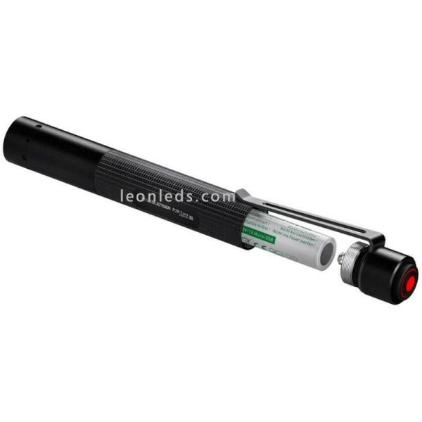 Linterna LED bolígrafo P2R Core recargable con Zoom 120Lm Led Lenser | LeonLeds Iluminación
