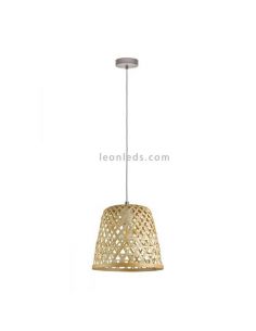 Lámpara Kirkcolm de madera|Eglo Lighting | LeonLeds Iluminación