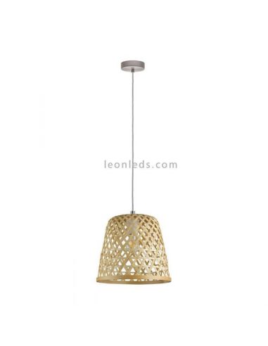 Lámpara Kirkcolm de madera|Eglo Lighting | LeonLeds Iluminación