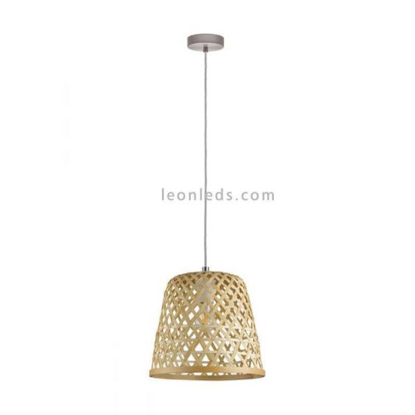 Lámpara Kirkcolm de madera|Eglo Lighting | LeonLeds Iluminación