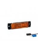 Piloto Lateral Galibo LED Ambar, Rojo y Blanco para superficie conector QS075 Remolque Camión Fristom FT018 Con conector | LeonL