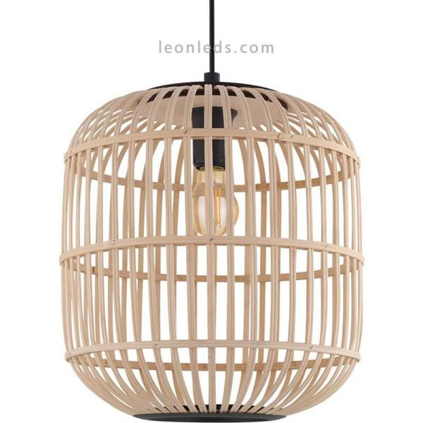 Lámpara Bordesley de madera|Eglo Lighting | LeonLeds Iluminación