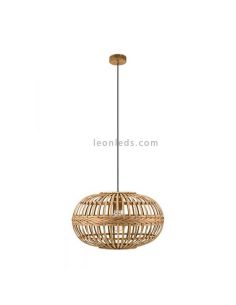 Luminária de teto de madeira Amsfield|Iluminação Eglo | Leon Iluminação LED
