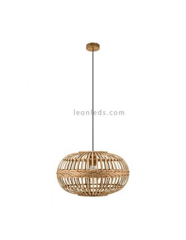 Lámpara de techo Amsfield de madera|Eglo Lighting | LeonLeds Iluminación