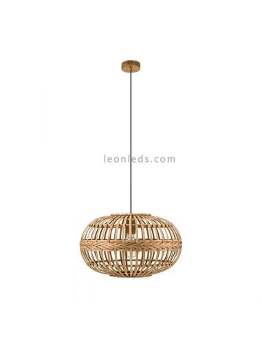 Lámpara de techo Amsfield de madera|Eglo Lighting | LeonLeds Iluminación