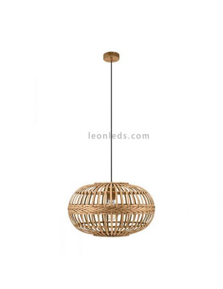 Lámpara de techo Amsfield de madera|Eglo Lighting | LeonLeds Iluminación
