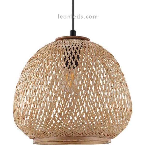 Hängelampe Dembleby aus Holz 1xE27