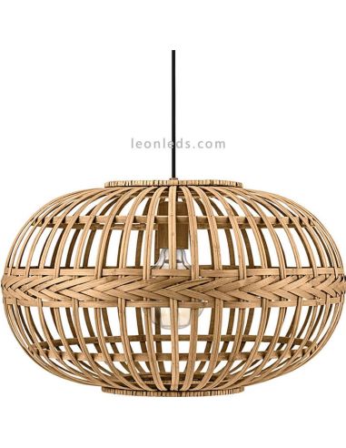 Lampe en bambou Amsfield |Eglo Lighting | Éclairage LeonLeds
