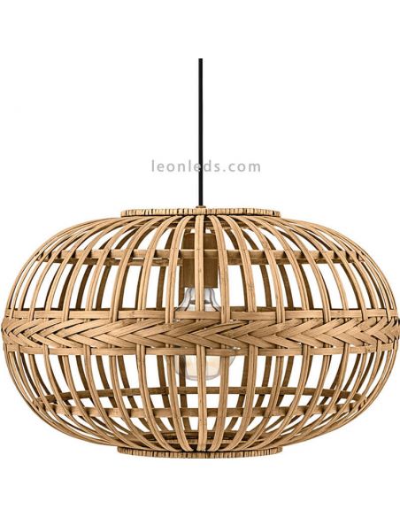 Lampe en bambou Amsfield |Eglo Lighting | Éclairage LeonLeds