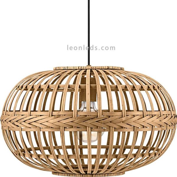 Lampe en bambou Amsfield |Eglo Lighting | Éclairage LeonLeds