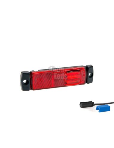 Indicador Lateral LED Âmbar, Vermelho e Branco para superfície Conector QS075 Fristom Truck Trailer FT018 Com conector | LeonL