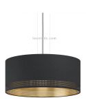 Lámpara colgante LED negra Esteperra 53Cm 1XE27 | Lámpara de techo acero de Eglo Iluminación | LeonLeds Iluminación