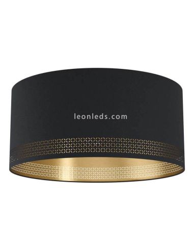 Luminária de teto LED preta Esteperra 47.5Cm 1xE27| Plafon Vintage da Eglo Iluminación | Leon Iluminação LED
