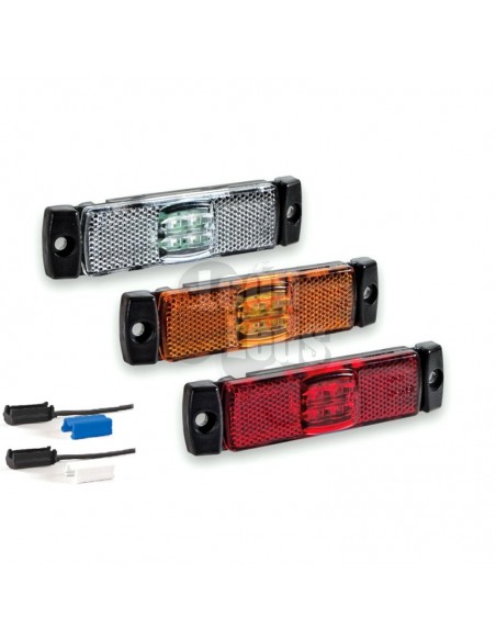 Branco Laranja Vermelho Luzes laterais de LED com conector Fristom FT017 FT-017 | leonleds