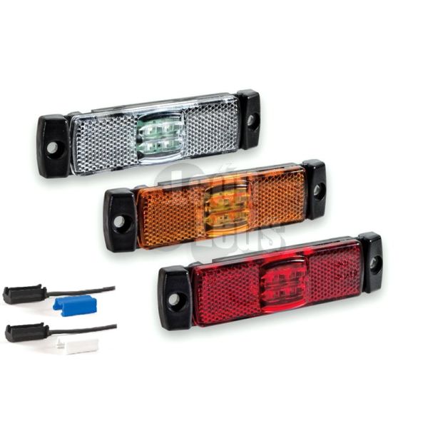 Luces Pilotos Laterales LED de Galibo Blanco Naranja Roja Con conector Fristom FT017 FT-017 | LeonLeds