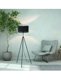 Luminária de pé LED preta Esteperra 1xE27 | Luminária de pé contemporânea da Eglo Iluminación | Leon Iluminação LED