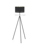 Lámpara de pie LED negra Esteperra 1xE27| Lámpara vintage de Eglo Iluminación | LeonLeds Iluminación