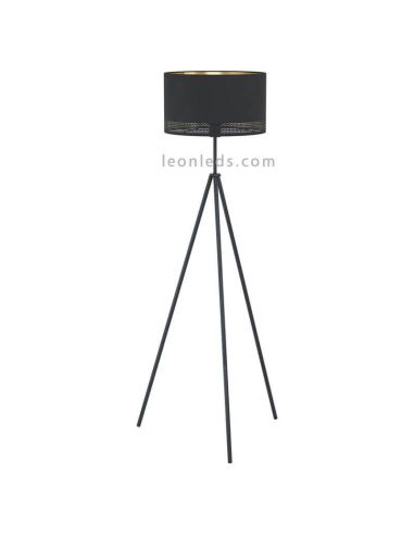 Candeeiro de pé LED preto Esteperra 1xE27| Candeeiro vintage da Eglo Iluminación | Leon Iluminação LED
