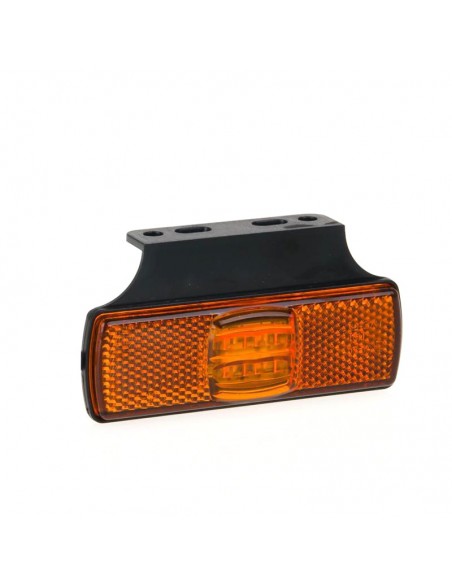 Luz de presença LED Parte traseira âmbar Parte frontal vermelha Parte frontal vermelha ou branca refletora Fristom FT-017 B+K | 