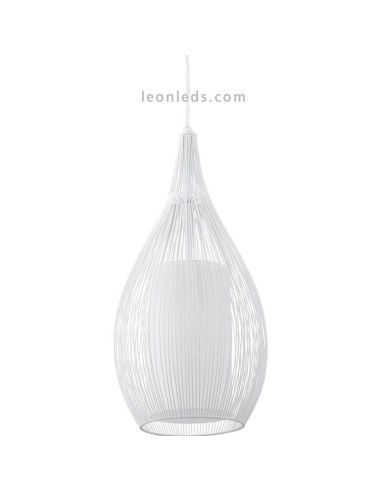 Lámpara de techo LED moderna Razoni 3xE27 | Lámpara acero blanca de techo de Eglo Iluminación | LeonLeds Iluminación