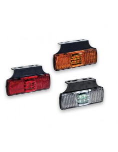 4pcs Feux De Gabarit Latral Led,24v Feux De Position Remorque Avertissement  Double Face Rouge Blanc 24led Feux Latraux Pour Remorque/camionnette/bus/s  