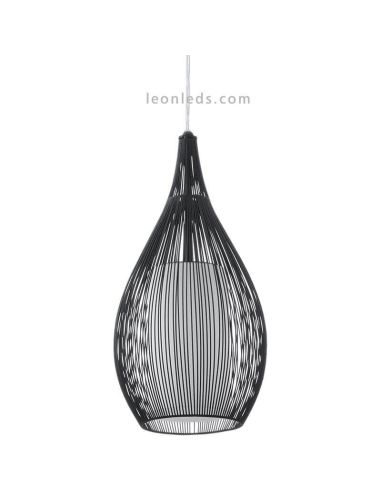 Lámpara de techo LED moderna Razoni 3xE27 | Lámpara acero negra de techo de Eglo Iluminación | LeonLeds Iluminación