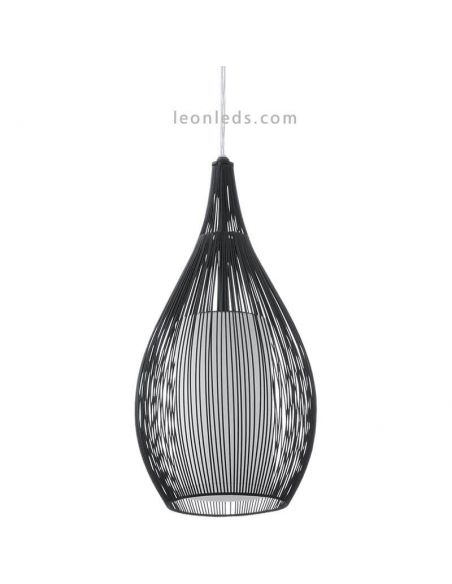 Lámpara de techo LED moderna Razoni 3xE27 | Lámpara acero negra de techo de Eglo Iluminación | LeonLeds Iluminación