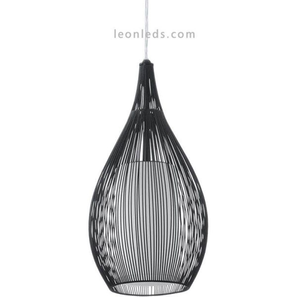 Lámpara de techo LED moderna Razoni 3xE27 | Lámpara acero negra de techo de Eglo Iluminación | LeonLeds Iluminación