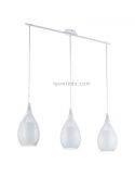 Luminária de teto LED moderna Razoni 3xE27 | Candeeiro de teto branco minimalista da Eglo Iluminación | Leon Iluminação LED