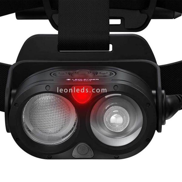 Frontal LED potente H19R Core 3500Lm IP67 recargable y con zoom 502124 luz roja | LeonLeds Iluminación