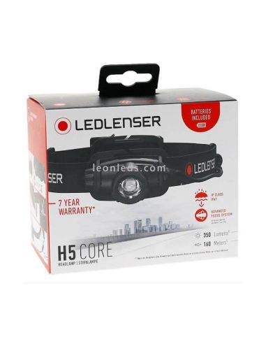 Frontal LED con zoom de pilas H5 Core 350Lm IP67 502193 LedLenser | LeonLeds