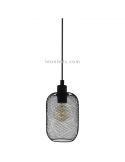Lámpara de techo LED alambre Wrington 3XE27 | Lámpara de rejilla negra de Eglo Iluminación | LeonLeds Iluminación