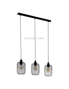 Lámpara de techo LED alambre Wrington 3XE27 | Lámpara industrial de techo de Eglo Iluminación | LeonLeds Iluminación