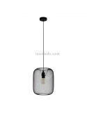 Lámpara de techo colgante LED rejilla Wrington 1XE27 | Lámpara industrial de techo de Eglo Iluminación | LeonLeds Iluminación