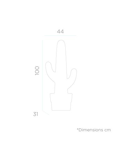 Lampadaire d'extérieur à LED Kaktus| Lampe moderne en forme de cactus vert | Éclairage LeonLeds