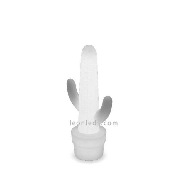 Lámpara de pie LED para exterior Kaktus| Lámpara de PVC cactus blanco | LeonLeds Iluminación