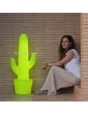Lampadaire d'extérieur à LED Kaktus| Lampe en PVC vert cactus avec câble | Éclairage LeonLeds