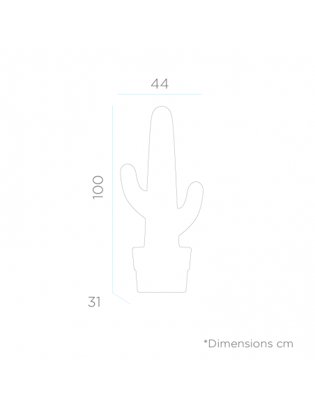 Lampadaire d'extérieur à LED Kaktus| Lampe moderne en forme de cactus vert | Éclairage LeonLeds