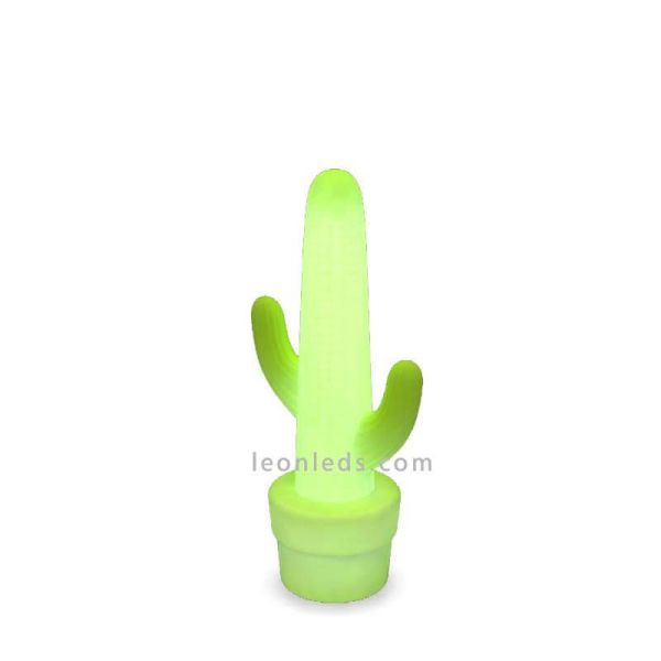 Lámpara de pie LED para exterior Kaktus| Lámpara de PVC cactus verde lima| LeonLeds Iluminación