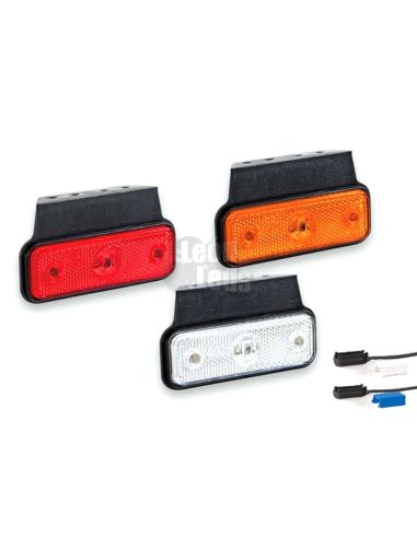 Fristom FT004 K LED Sidelight e Medidor com Conector Refletivo Retangular Âmbar Branco ou Laranja | leonleds