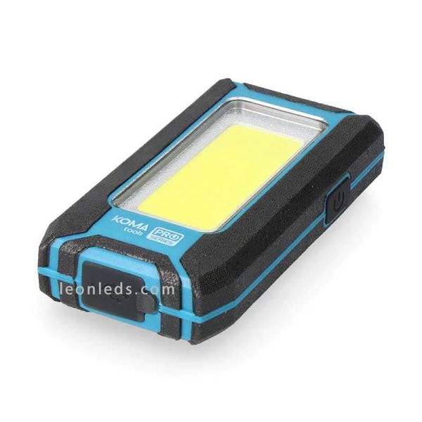 Linterna LED recargable con iman y gancho | LeonLeds Iluminación