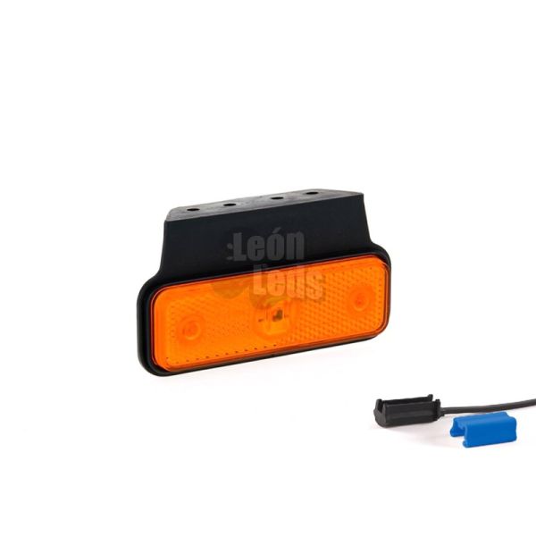 Fristom FT004 K LED Sidelight e Medidor com Conector Refletivo Retangular Âmbar Branco ou Laranja | leonleds