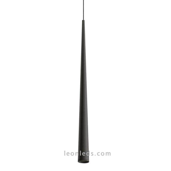Luminária LED ArkosLight Holly preta texturizada | LeonLeds
