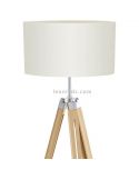 Lámpara de pie blanca trípode Lantada 1xE27 |Eglo Iluminación| LeonLeds Iluminación