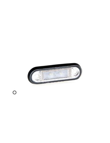 Piloto de posición o Galibo LED transparente con soporte o sin soporte 12V 24V Fristom FT-015 K LED | LeonLeds Iluminación