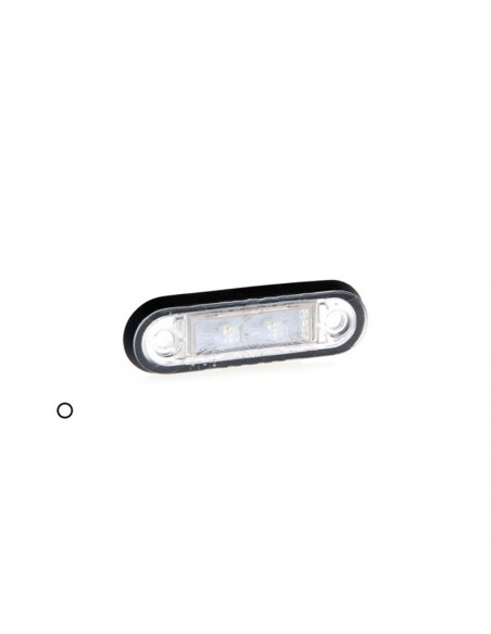Piloto de posición o Galibo LED transparente con soporte o sin soporte 12V 24V Fristom FT-015 K LED | LeonLeds Iluminación