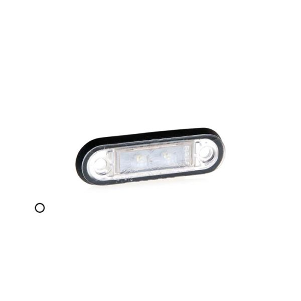 Piloto de posición o Galibo LED transparente con soporte o sin soporte 12V 24V Fristom FT-015 K LED | LeonLeds Iluminación